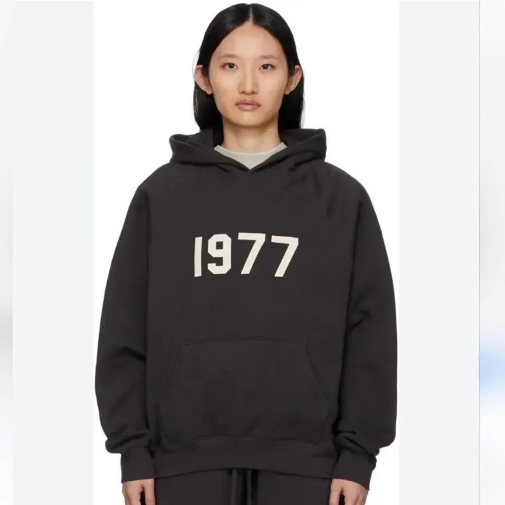 Essentials FOG Black Hoodie  1977 Print New in Essential Bag Unisex